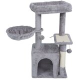 Rebel ANIMALS Grebalica za mačke sa platformom i igračkama siva 80cm RA-1003 | Eponuda.com
