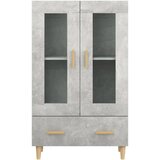  Visoka komoda siva boja betona 70x31x115 cm konstruirano drvo | Eponuda.com