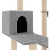  Penjalica za mačke sa stupovima za grebanje svjetlosiva 82,5 cm | shoptok.hr