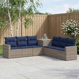  Set sofe 7 kom. Siva i tamnoplava 55 x 55 x 69 cm 237,5 x 237,5 x 85 cm | Shoptok.si