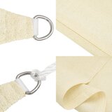  Jedro za zaštitu od sunca 160 g/m² krem 3/4 x 2 m HDPE | shoptok.hr