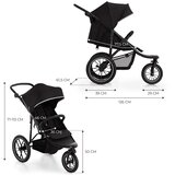 Kinderkraft sportska kolica s tri kotača HELSI 2, Black | shoptok.hr