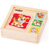 Woodyland Mini lesena sestavljanka z živalmi v škatli - Cene