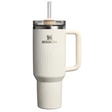 Quencher H2.O Fluted Tumbler tumbler od nehrđajućeg čelika sa slamkom veliki cream gloss 1 kom