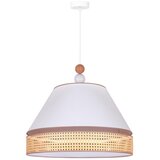  Duolla - Visilica na sajli AVIGNON 1xE27/15W/230V prečnik 50 cm bela/ratan | Eponuda.com