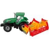 Green Tractor with Orange Cultivator for Kids | shoptok.hr