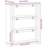  Ormar za cipele s ladicama Corona Bijelo 99 x 32 x 122 cm | shoptok.hr