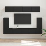  Set TV komoda 5 kom. Crna Konstruirano drvo | shoptok.hr