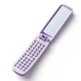 INF Pravokoten Zložljiv Ogledalni Glavnik - Prenosna & Samo-čistilna Krtača za Lase Purple, (5000093465) | Shoptok.si