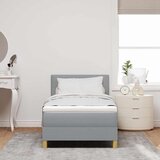  s opruga kutije Svijetlo siva 90 x 200 cm tkanina | shoptok.hr