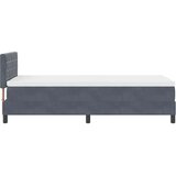  LED Box Spring Krevet Tamno siva 100 x 200 cm Baršun | shoptok.hr