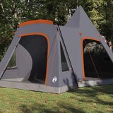 Teepee šotor s streho Siva in oranžna 545 x 450 x 295 cm, (5000091086) | Shoptok.si