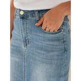 DStreet Spódnica jeansowa maxi MAXI LONG niebieska | Shoptok.si