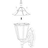 Eglo navedo spoljna zidna lampa/1, e27, senzor, bela | Eponuda.com