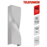 Telefunken 312704TF-LED Spoljašnje zidno svetlo 2xLED/5,5W/230V IP44 srebrno | Eponuda.com