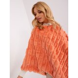 Wool Fashion Italia Poncho-AT-PN-2347.16-orange | shoptok.hr
