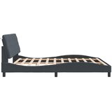  Okvir kreveta s LED-om bez madraca tamnosivi 180 x 200 cm baršunasti | shoptok.hr
