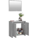  2-dijelni set kupaonskog namještaja siva boja hrasta drveni | shoptok.hr