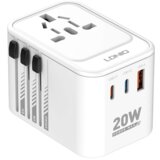 Ldnio Adapter strujni travel Z9 UK/EU/US/AU 1xUSB + 2xUSB-C ports 20W beli | ePonuda.com
