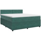  Boxspring krevet s madracem Tamnozelena 160 x 200 cm Baršun | shoptok.hr