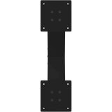 vidaXL noge kavne mize v obliki črke x 2 kosa črna 60x(30-31) cm jeklo | Shoptok.si