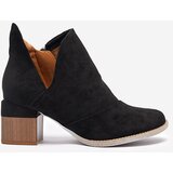 Resti Black women's insulated boots on a brown Karela post - Footwear | Shoptok.si