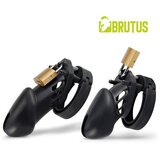 Brutus Denial Silicone Chastity Cage Set Black | Shoptok.si