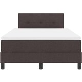 Box Spring Krevet s Madracem Tamno Smeđi 120x190 cm Tkanina | shoptok.hr