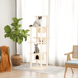 vidaXL Mačje drevo s praskalniki iz sisala krem 169 cm | Shoptok.si