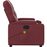 vidaXL Masažni naslanjač vinsko rdeče umetno usnje, (20921450) | Shoptok.si