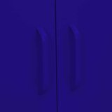 Ormarić Omara za shranjevanje mornarsko modra 80x35x101,5 cm jeklo, (20705190) | Shoptok.si