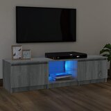 vidaXL TV omarica z LED lučkami siva sonoma 140x40x35,5 cm Cene
