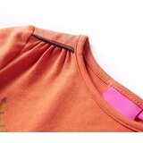  Dječja majica s dugim rukavima tamnonarančasta 140 | shoptok.hr