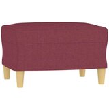  Fotelj s stolčkom za noge vinsko rdeč 60 cm blago, (20910127) | Shoptok.si