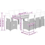  9-dijelni vrtni bistro set od poliratana s jastucima crni | shoptok.hr
