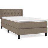Maison Chic Box spring postelja - Vzmetna postelja z vzmetnico taupe 80x200 cm blago SL13498, (21884201) Cene
