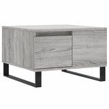 Maison Chic Klubska mizica - kavna mizica - Nizka mizica siva sonoma 55x55x36,5 cm inženirski les, (21753010) | Shoptok.si