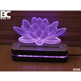 Black Cut 3D lampa lotus ljubičasti Cene