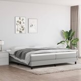 Maison Chic Posteljni okvir - Dvoposteljna postelja - Zakonska postelja brez vzmetnice svetlo siv 200x200 cm blago-J4174, (21771582) | Shoptok.si