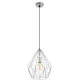 Eglo visilica Carlton, 1 x E27, srebrna, 31 cm, 49935 | shoptok.hr