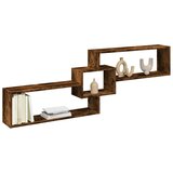 Maison Chic Stenska omarica - Zidna omarica 158x18x53 cm dimljeni hrast inženirski les iu249, (22062381) | Shoptok.si