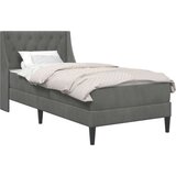  Okvir kreveta s madracem Tamno siva 90 x 190 cm Baršun | shoptok.hr