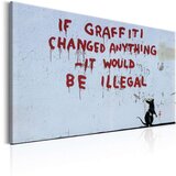  Slika - If Graffiti Changed Anything by Banksy 60x40 Cijene