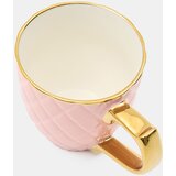 Sinsay Keramička šalica s reljefnim uzorkom i zlatnim detaljima | shoptok.hr