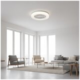  LED prigušiva plafonsko svetlo sa ventilatorom VENTELUX LED/24W/230V srebrno + daljinski upravljač | Eponuda.com