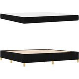 Krevetna konstrukcija Crna 200 x 200 cm tkanina | shoptok.hr