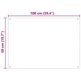  Kuhinjski zid 2 pcs *Transparent*an 100 x 50 cm | shoptok.hr