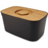 Shumee JJ Škatla za kruh z desko za rezanje Bambus, črna, (21398324) Cene