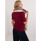 Wool Fashion Italia Scarf-AT-SZ-2312501.62-dark brown | shoptok.hr