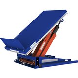 Edmolift Dvižno-nagibna naprava, G-plošča, nagibanje preko krajše strani, širina 800 mm, za viličarja z opornimi kolesci | Shoptok.si